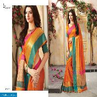 meghdoot Tassels Wholesale Cotton Silk Ethnic Saree